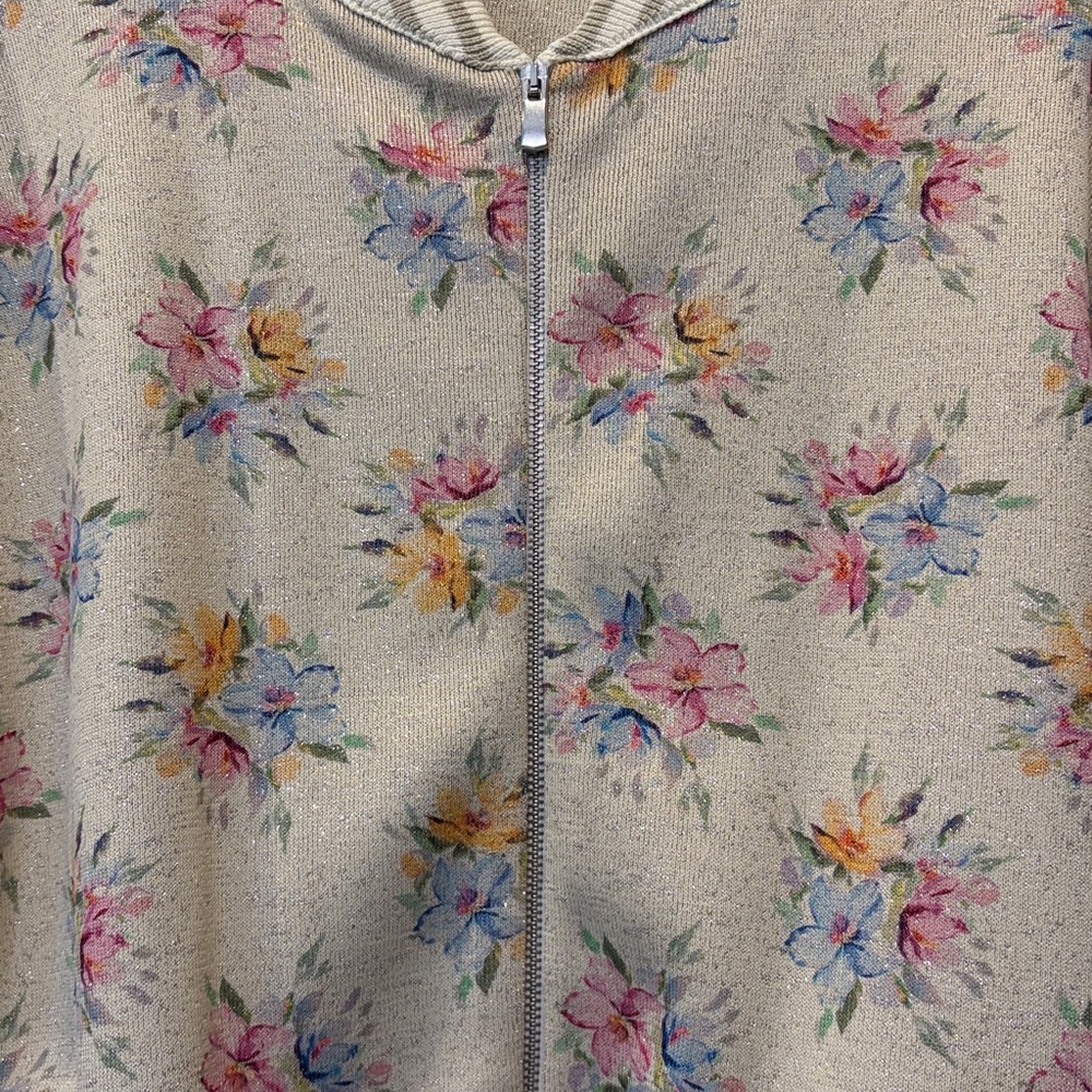 Anthropologie Maeve Floral Knit Jacket - Picture 10 of 10